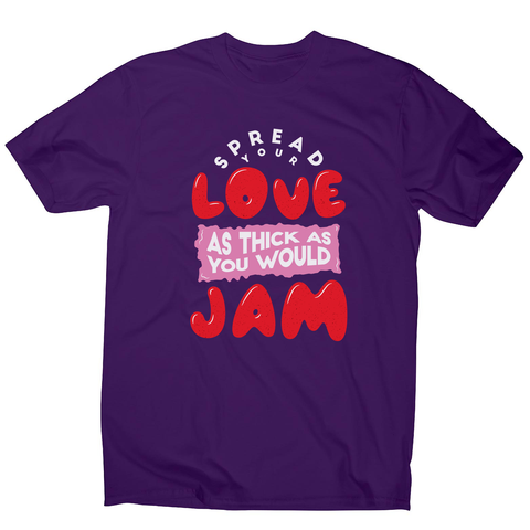 Spread your love men's t-shirt Purple