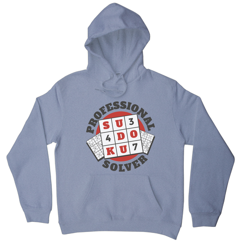 Sudoku hobby badge hoodie Grey