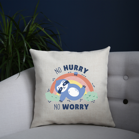 Sweet sloth quote cushion 40x40cm Cover +Inner