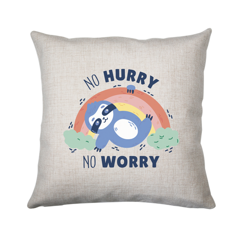 Sweet sloth quote cushion 40x40cm Cover +Inner