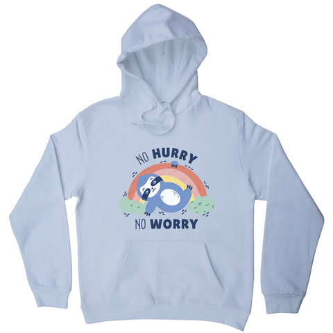 Sweet sloth quote hoodie White
