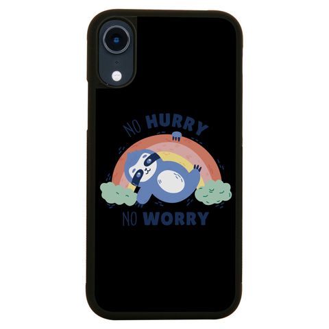Sweet sloth quote iPhone case iPhone XR