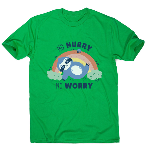 Sweet sloth quote men's t-shirt Green