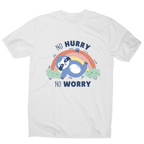 Sweet sloth quote men's t-shirt White