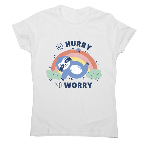 Sweet sloth quote women's t-shirt White