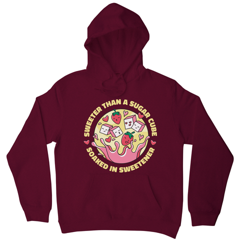 Sweeter than sugar hoodie Burgundy