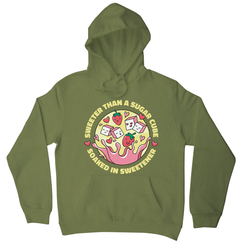 Sweeter than sugar hoodie Olive Green