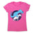T-rex riding unicorn - women's funny premium t-shirt - Graphic Gear