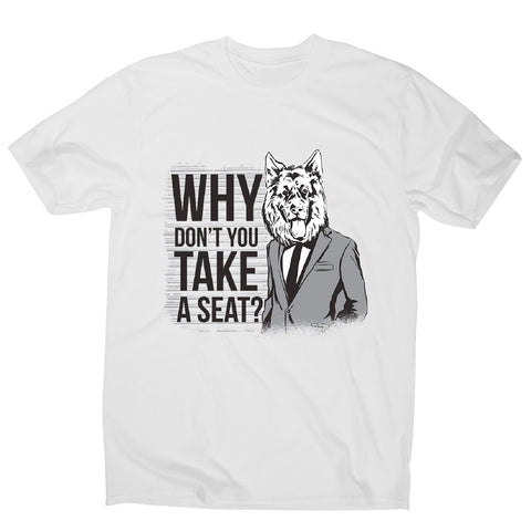 Take a seat - men's funny premium t-shirt - Graphic Gear