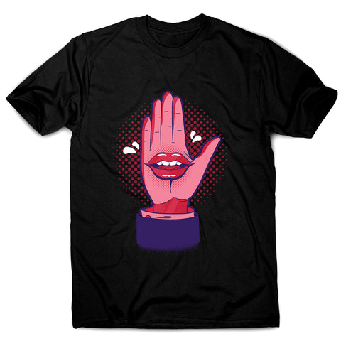 Talk hand - men's funny premium t-shirt - Graphic Gear