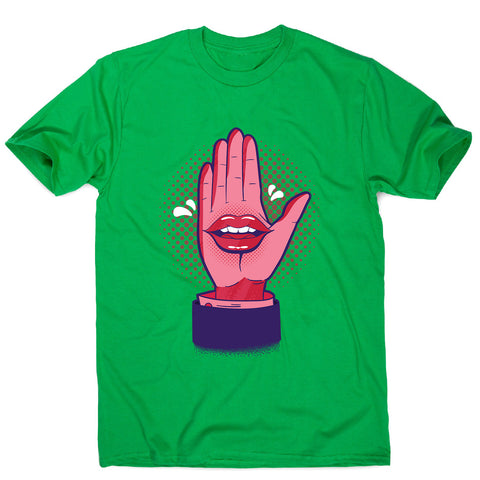 Talk hand - men's funny premium t-shirt - Graphic Gear
