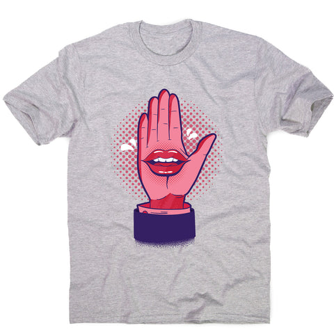 Talk hand - men's funny premium t-shirt - Graphic Gear