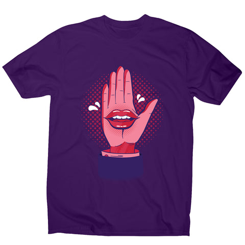 Talk hand - men's funny premium t-shirt - Graphic Gear