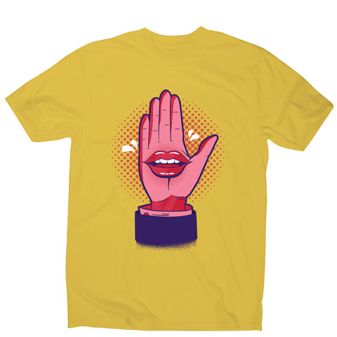 Talk hand - men's funny premium t-shirt - Graphic Gear