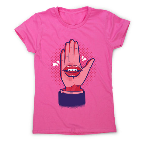 Talk hand - women's funny premium t-shirt - Graphic Gear