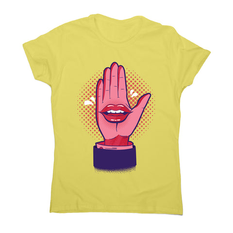 Talk hand - women's funny premium t-shirt - Graphic Gear