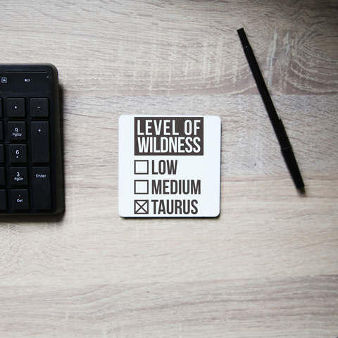 Taurus sign zodiac wild coaster drink mat Set of 2