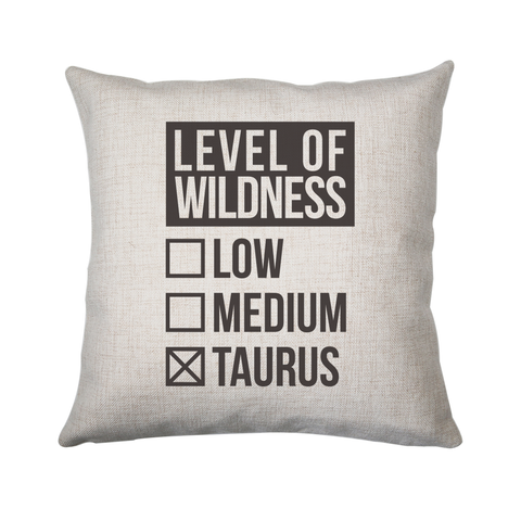 Taurus sign zodiac wild cushion 40x40cm Cover Only