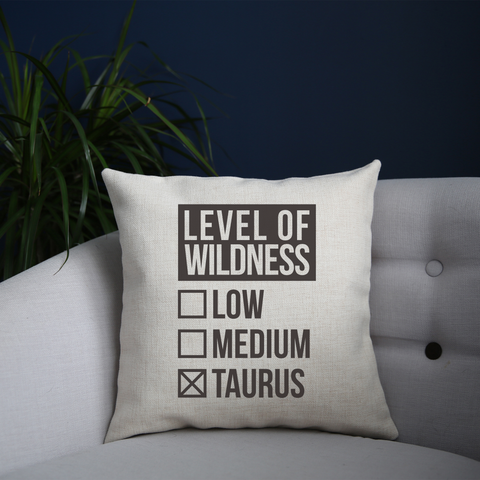 Taurus sign zodiac wild cushion 40x40cm Cover +Inner