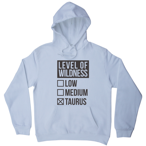 Taurus sign zodiac wild hoodie White