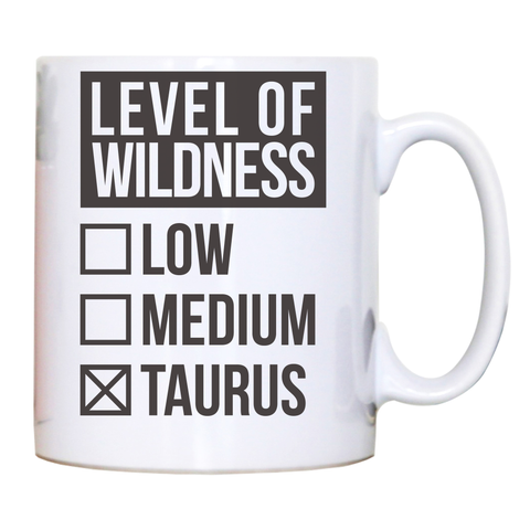 Taurus sign zodiac wild mug coffee tea cup White