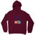 Teacher mode on education hoodie Burgundy