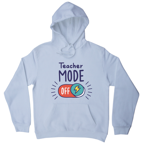 Teacher mode on education hoodie White