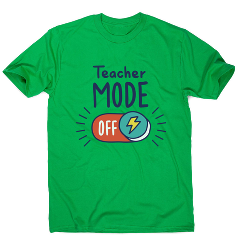 Teacher mode on education men's t-shirt Green