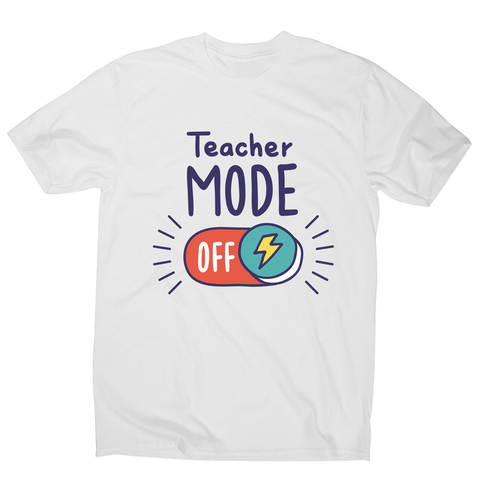 Teacher mode on education men's t-shirt White