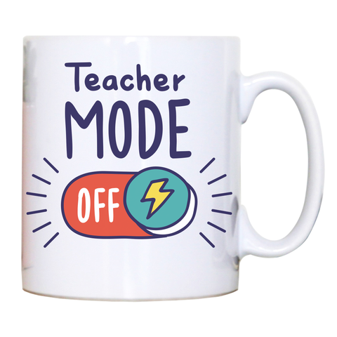 Teacher mode on education mug coffee tea cup White