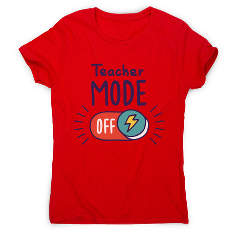 Teacher mode on education women's t-shirt Red