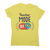 Teacher mode on education women's t-shirt Yellow
