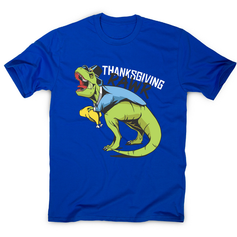 Thanksgiving dinosaur funny design t-shirt men's - Graphic Gear