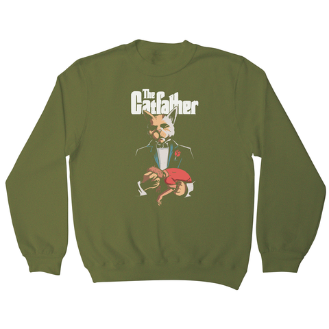 The catfather sweatshirt Olive Green