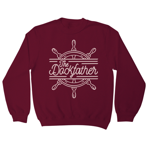 The dockfather sweatshirt Burgundy