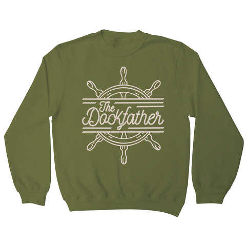 The dockfather sweatshirt Olive Green