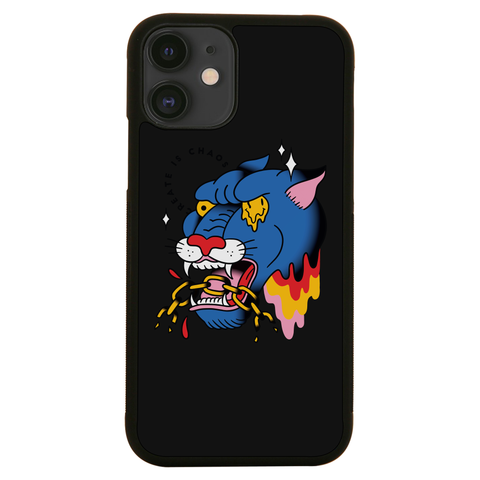 Trippy panther tattoo iPhone case iPhone 12