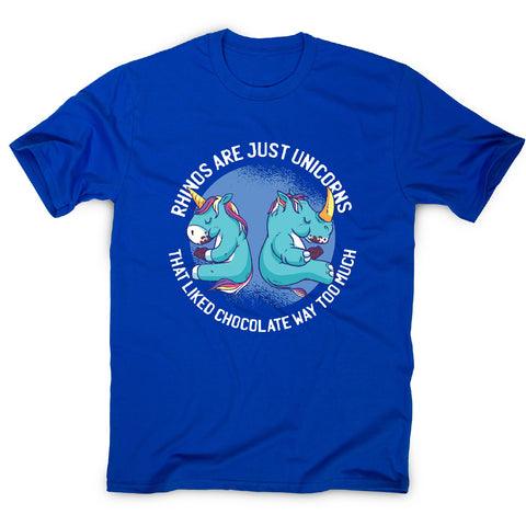 Unicorn and rhino graphic - funny men's t-shirt - Graphic Gear
