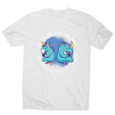 Unicorn and rhino graphic - funny men's t-shirt - Graphic Gear