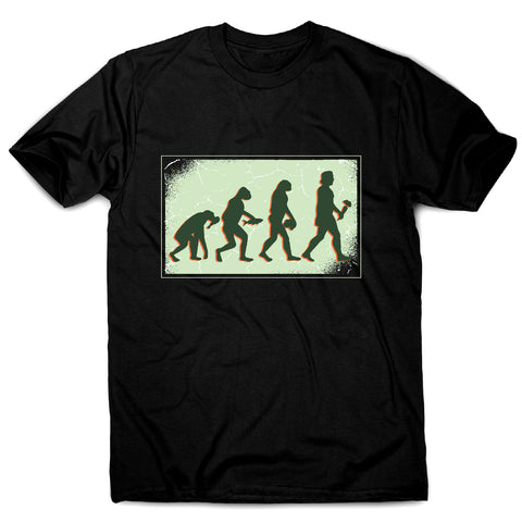 Vegan evolution - funny foodie men's t-shirt - Graphic Gear