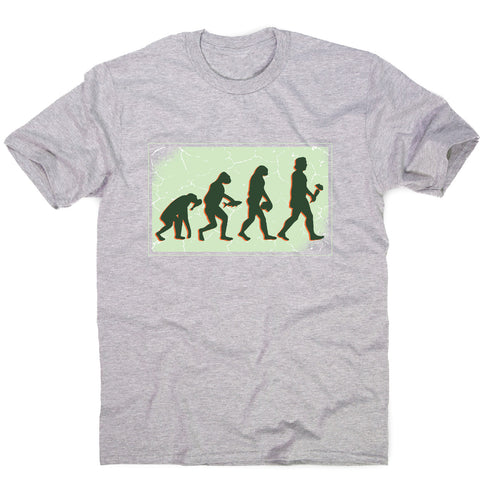 Vegan evolution - funny foodie men's t-shirt - Graphic Gear