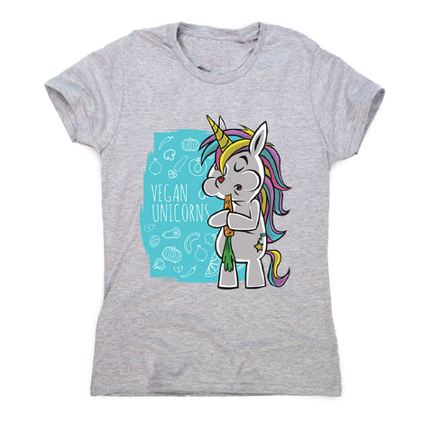 Vegan unicorn - women's funny premium t-shirt - Graphic Gear
