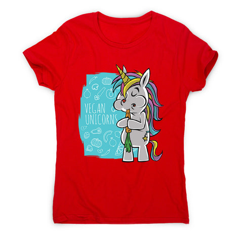 Vegan unicorn - women's funny premium t-shirt - Graphic Gear