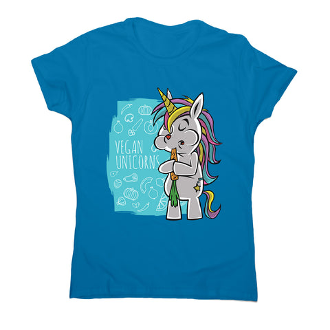 Vegan unicorn - women's funny premium t-shirt - Graphic Gear