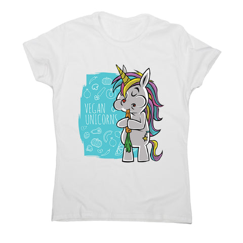 Vegan unicorn - women's funny premium t-shirt - Graphic Gear