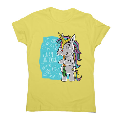 Vegan unicorn - women's funny premium t-shirt - Graphic Gear
