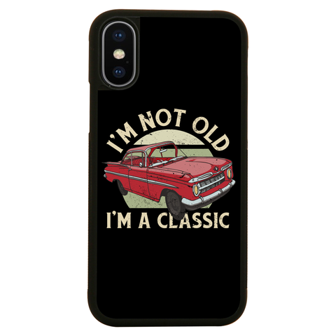 Vintage car classic quote iPhone case iPhone XS