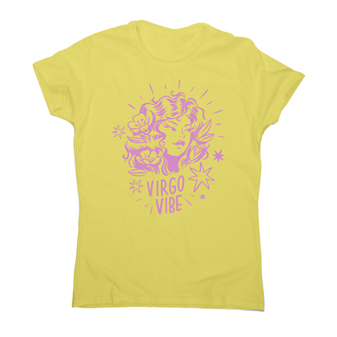 Virgo zodiac women's t-shirt Yellow
