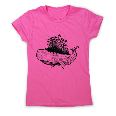 Whale forest - illustration women's t-shirt - Graphic Gear