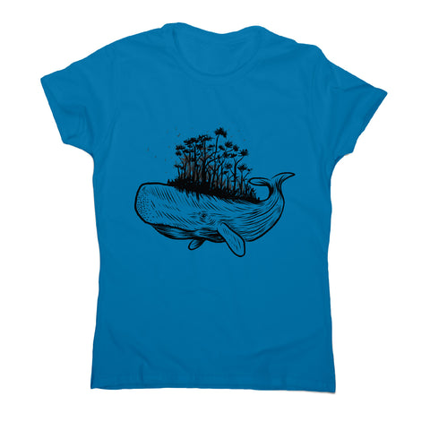 Whale forest - illustration women's t-shirt - Graphic Gear